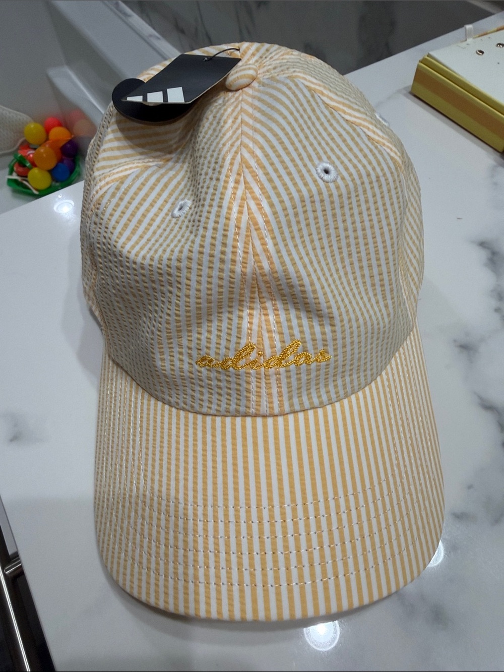 Adidas Seersucker Fashion Hat - Tangerine Orange